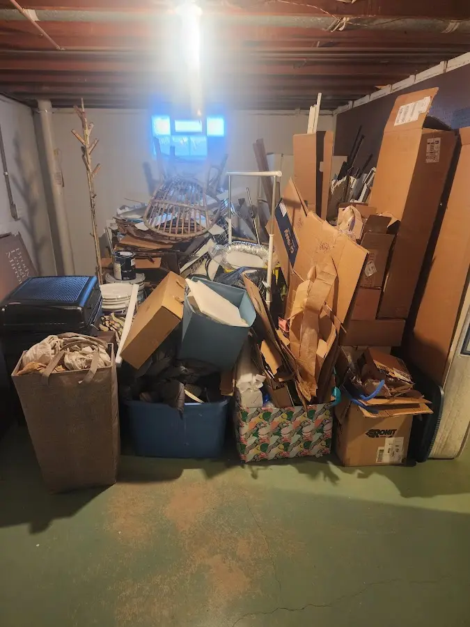 Roll-off dumpster container at job site for 2 Yard Dumpster Rental in Fircrest